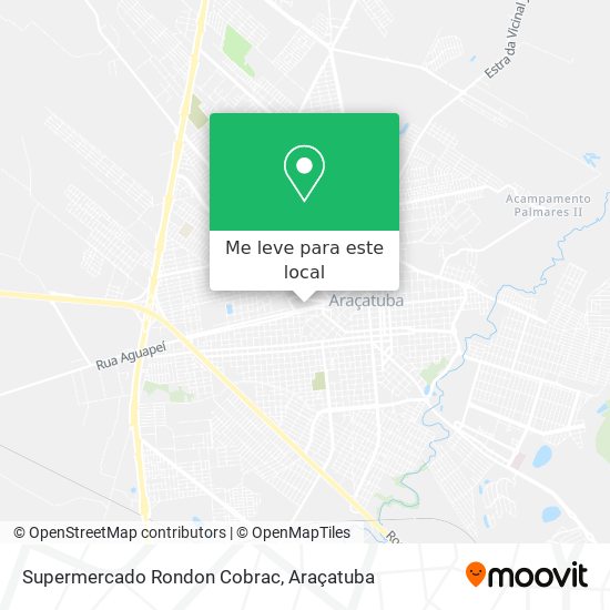 Supermercado Rondon Cobrac mapa