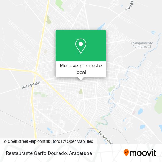 Restaurante  Garfo Dourado mapa