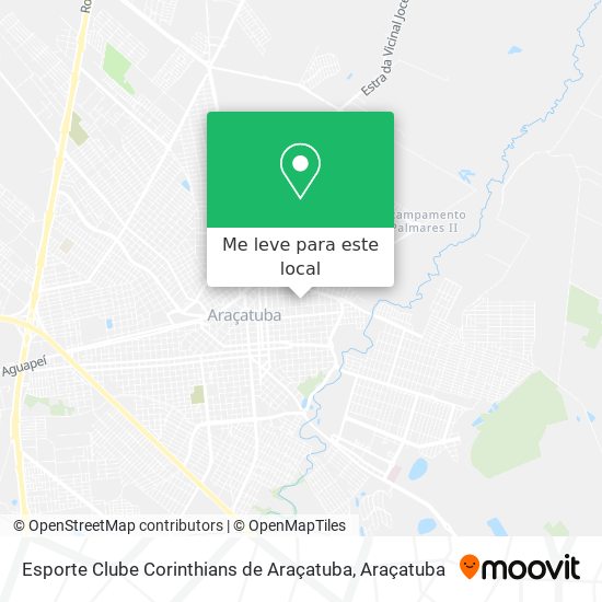 Esporte Clube  Corinthians de Araçatuba mapa
