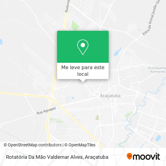 Rotatória Da Mão Valdemar Alves mapa