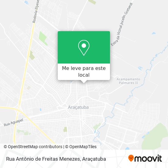 Rua Antônio de Freitas Menezes mapa