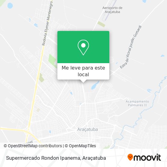 Supermercado Rondon Ipanema mapa