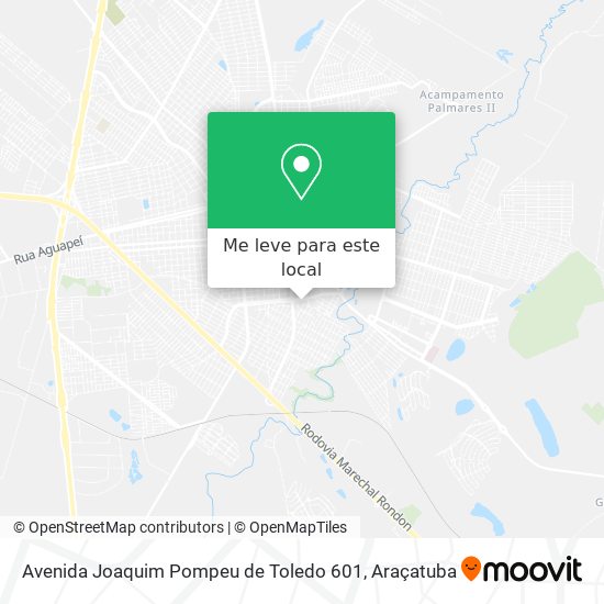 Avenida Joaquim Pompeu de Toledo 601 mapa
