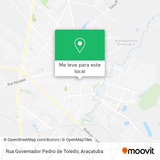 Rua Governador Pedro de Toledo mapa
