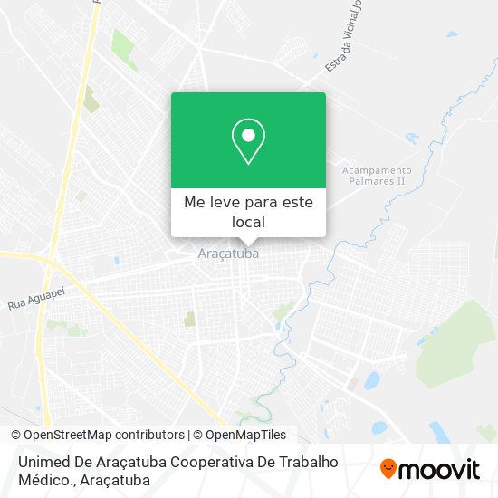 Unimed De Araçatuba Cooperativa De Trabalho Médico. mapa