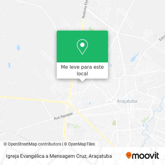 Igreja Evangélica a Mensagem Cruz mapa