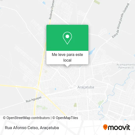 Rua Afonso Celso mapa