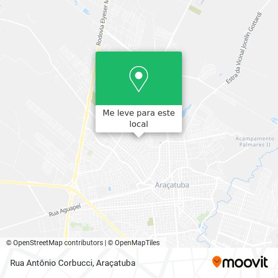 Rua Antônio Corbucci mapa