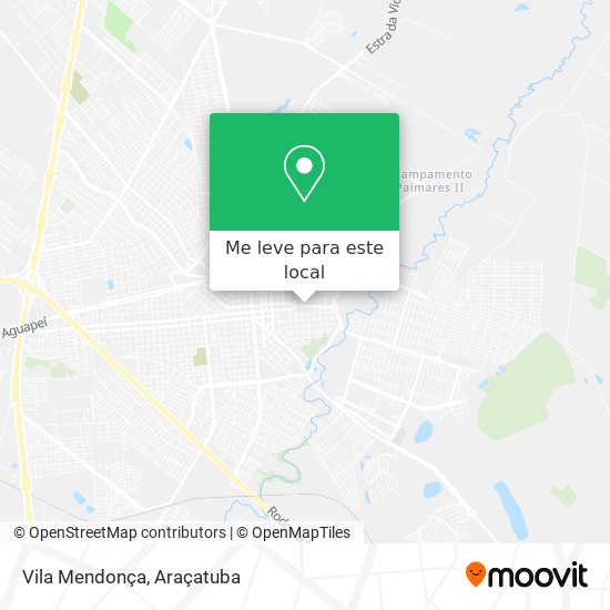 Vila Mendonça mapa