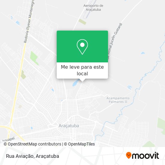 Rua Aviação mapa