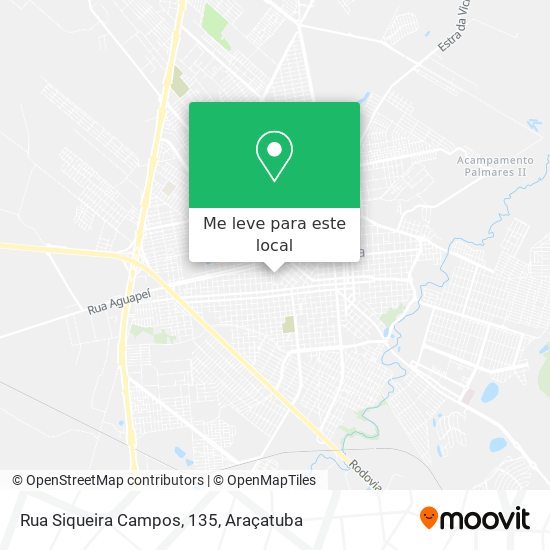 Rua Siqueira Campos, 135 mapa