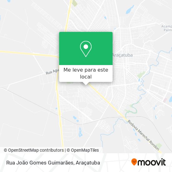 Rua João Gomes Guimarães mapa