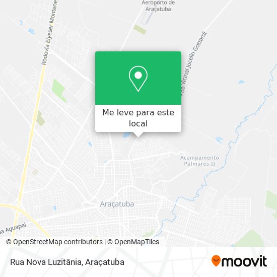 Rua Nova Luzitânia mapa