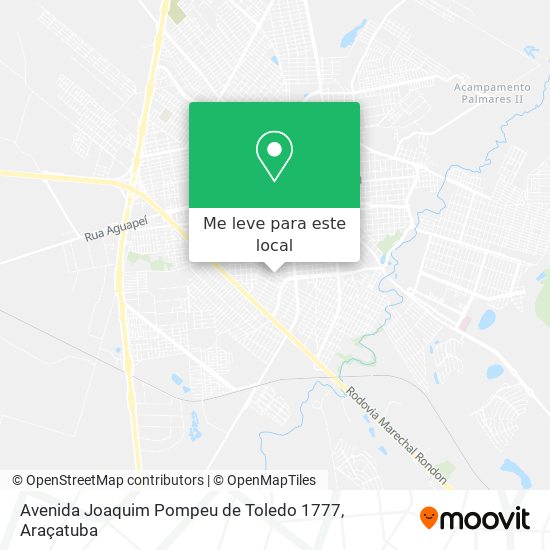 Avenida Joaquim Pompeu de Toledo 1777 mapa