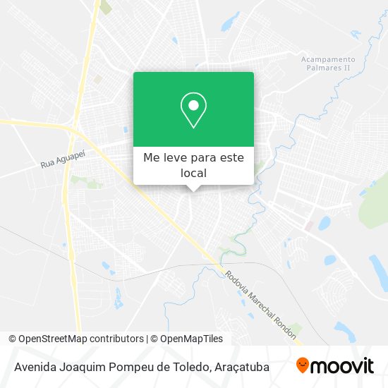 Avenida Joaquim Pompeu de Toledo mapa