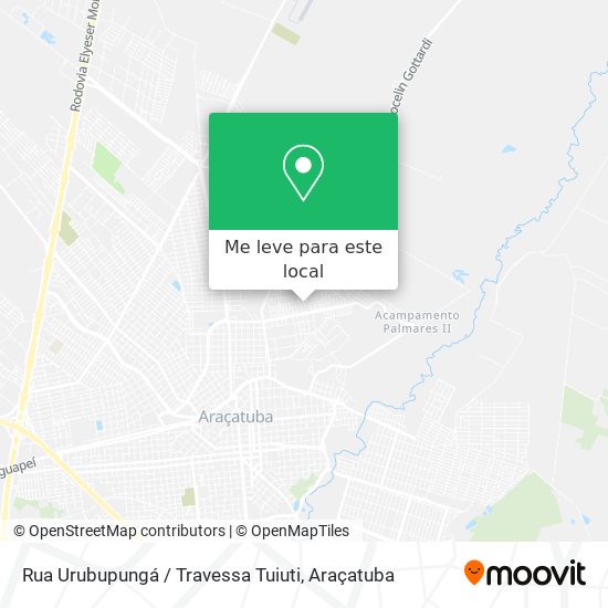 Rua Urubupungá / Travessa Tuiuti mapa