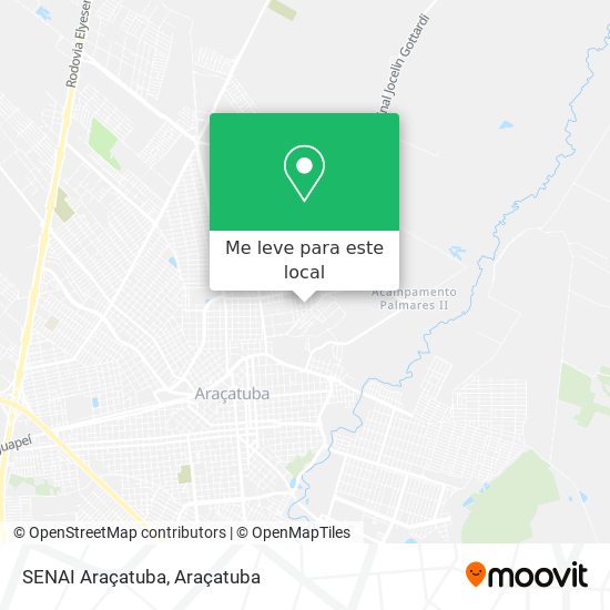 SENAI Araçatuba mapa