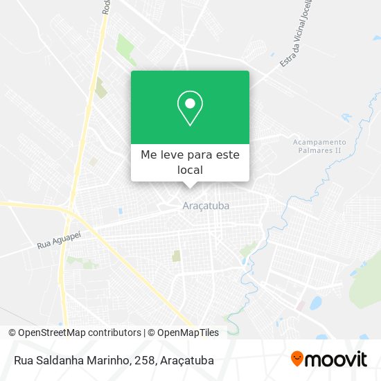 Rua Saldanha Marinho, 258 mapa