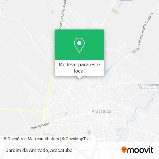 Jardim da Amizade mapa