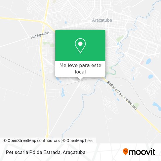 Petiscaria Pó da Estrada mapa