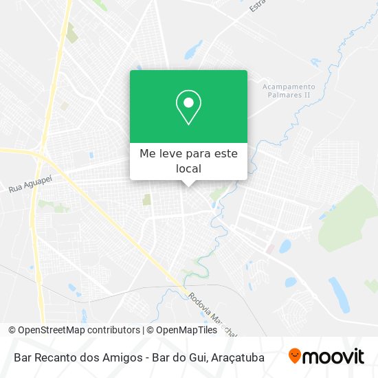 Bar Recanto dos Amigos - Bar do Gui mapa