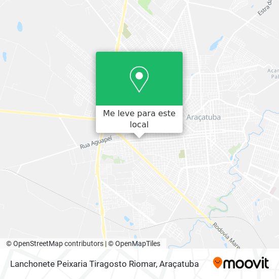 Lanchonete Peixaria Tiragosto Riomar mapa