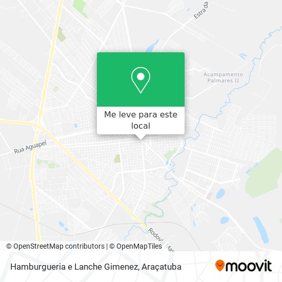 Hamburgueria e Lanche Gimenez mapa