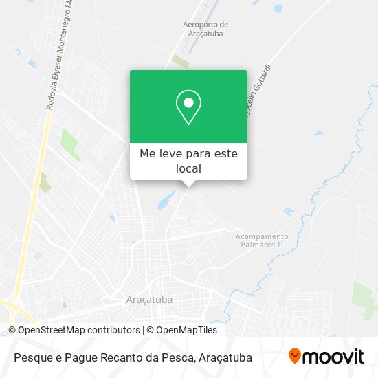 Pesque e Pague Recanto da Pesca mapa