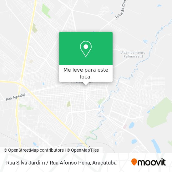 Rua Silva Jardim / Rua Afonso Pena mapa