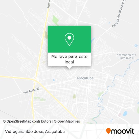 Vidraçaria São José mapa