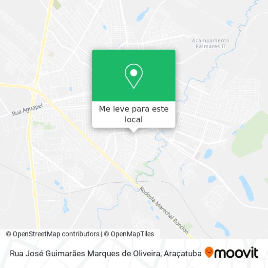 Rua José Guimarães Marques de Oliveira mapa