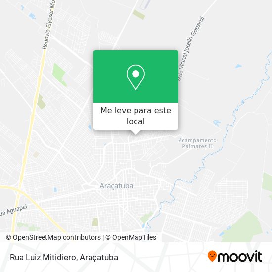 Rua Luiz Mitidiero mapa
