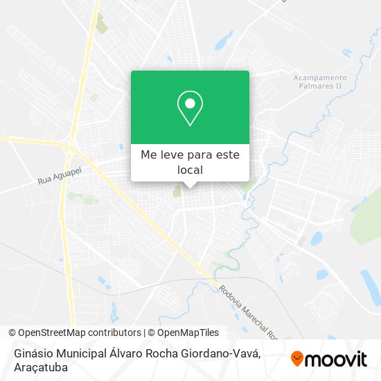 Ginásio Municipal Álvaro Rocha Giordano-Vavá mapa