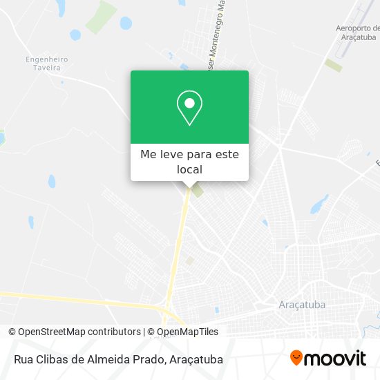 Rua Clibas de Almeida Prado mapa