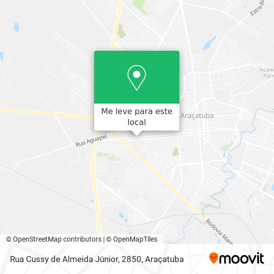 Rua Cussy de Almeida Júnior, 2850 mapa