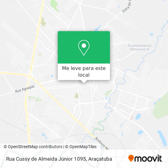 Rua Cussy de Almeida Júnior 1095 mapa