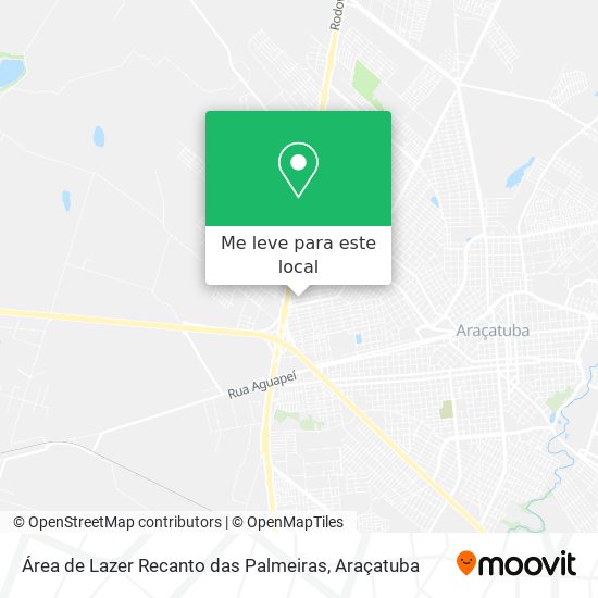Área de Lazer Recanto das Palmeiras mapa