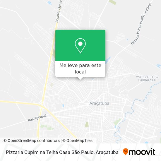 Pizzaria Cupim na Telha Casa São Paulo mapa