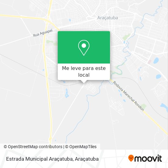 Estrada Municipal Araçatuba mapa