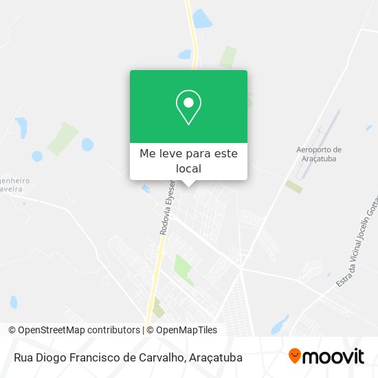 Rua Diogo Francisco de Carvalho mapa