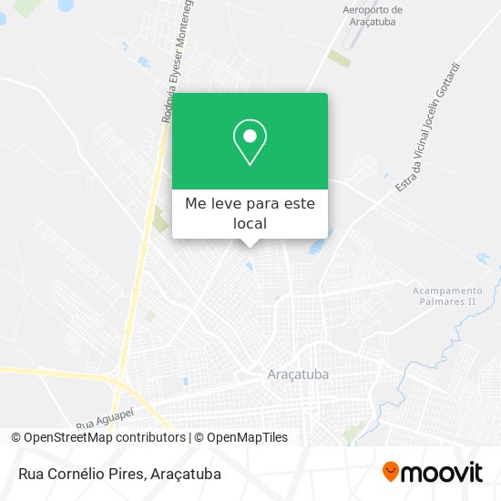 Rua Cornélio Pires mapa