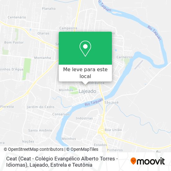 Ceat (Ceat - Colégio Evangélico Alberto Torres - Idiomas) mapa