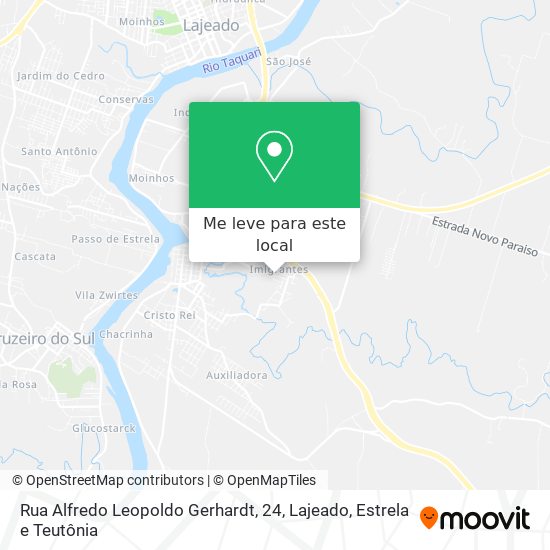 Rua Alfredo Leopoldo Gerhardt, 24 mapa