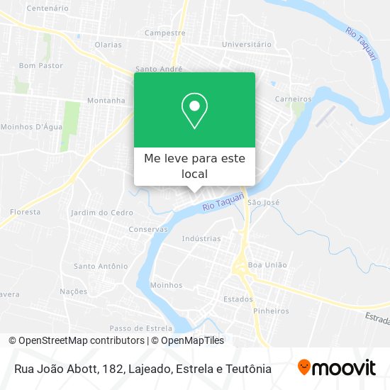 Rua João Abott, 182 mapa