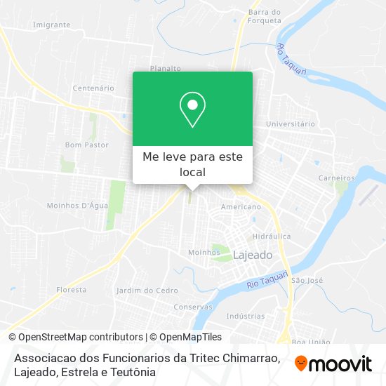 Associacao dos Funcionarios da Tritec Chimarrao mapa