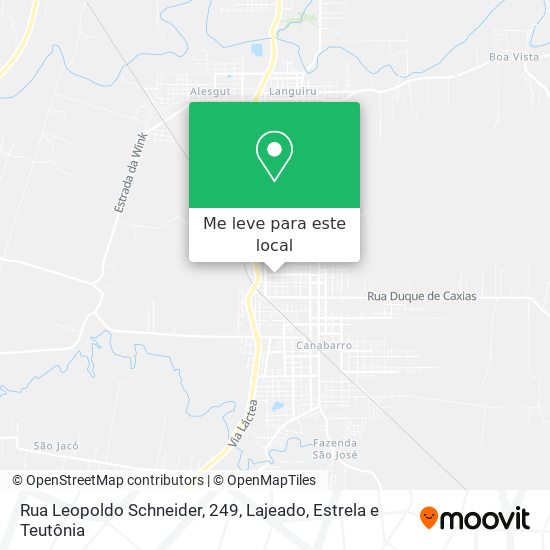 Rua Leopoldo Schneider, 249 mapa