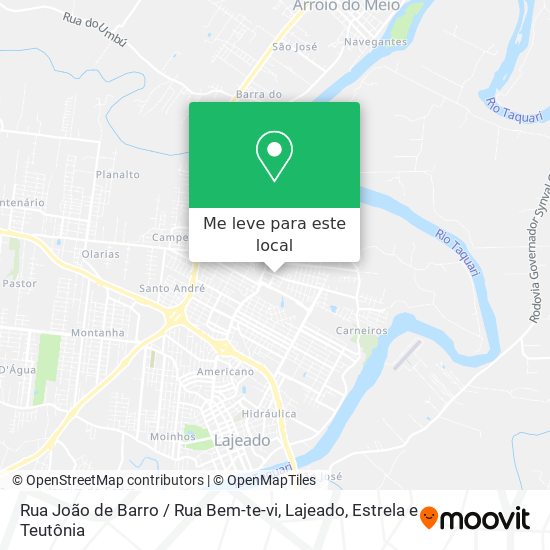 Rua João de Barro / Rua Bem-te-vi mapa
