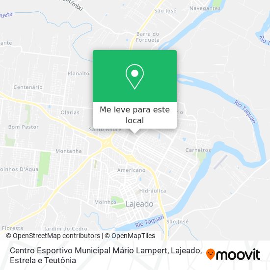 Centro Esportivo Municipal Mário Lampert mapa