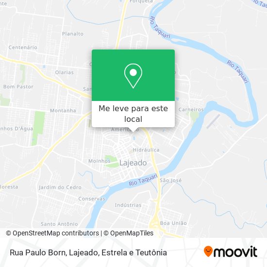 Rua Paulo Born mapa