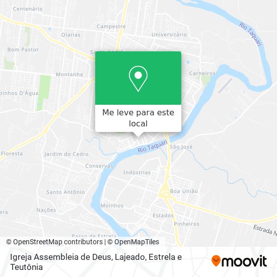 Igreja Assembleia de Deus mapa